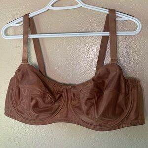 DELIMIRA Nutmeg Brown Underwire Unlined Convertible Bra Size 46C